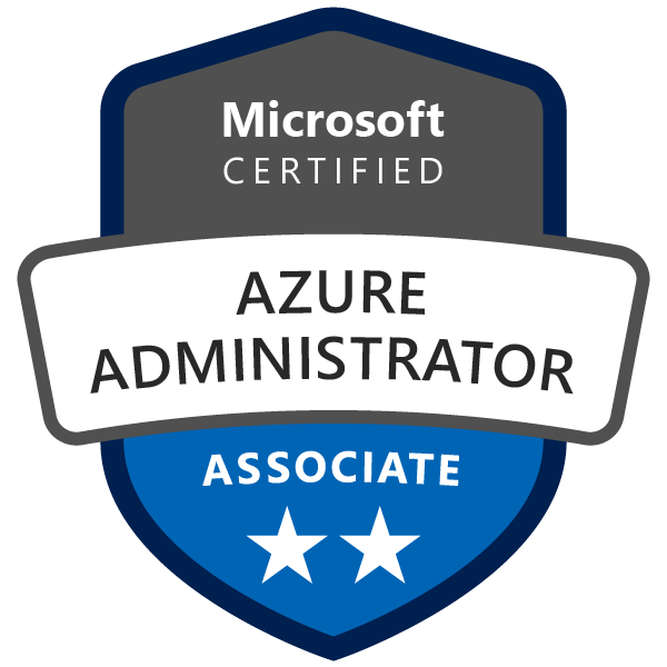 Azure Administrator Associate certification badge