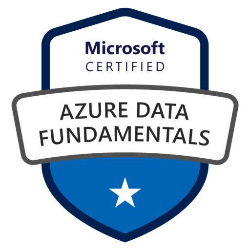 Azure Data Fundamentals certification badge